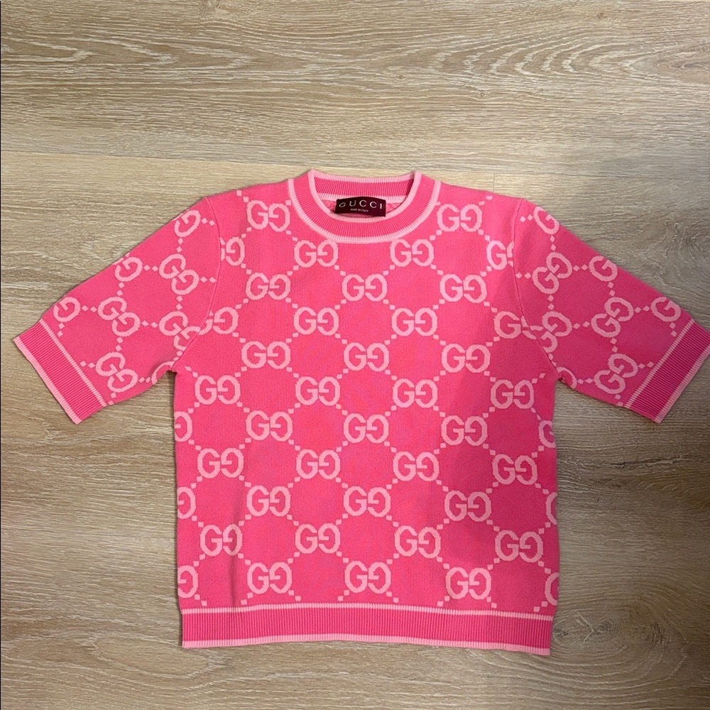 Gucci Vibrant Pink Monogram Top NEW